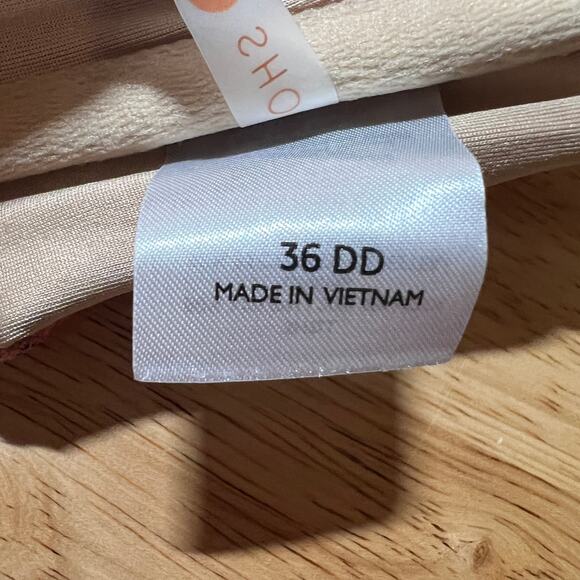 Shade & Shore Women's Floral Print Strappy Bandeau Bikini Top - Size 36DD - NWT - Picture 2 of 7